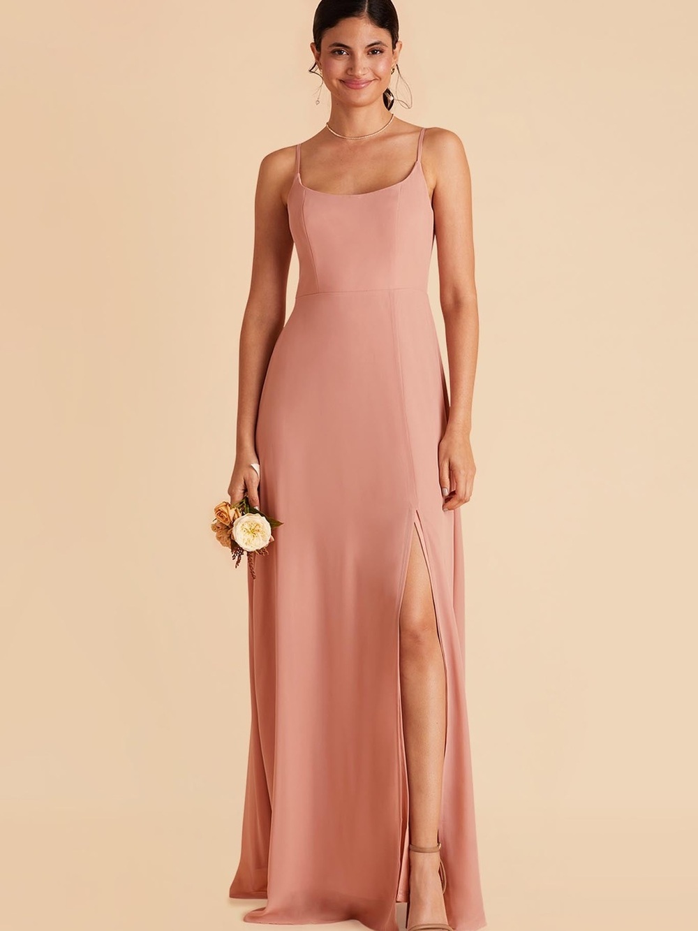 Birdy Grey 🌹 Chiffon Dusty Rose Evening Dress